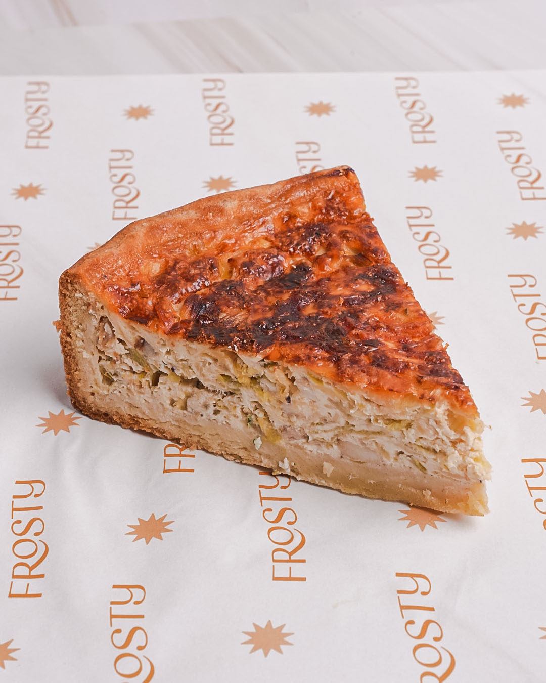 Porción de quiche