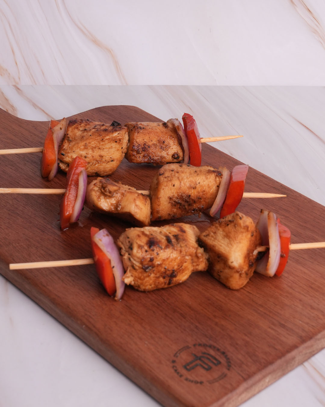 Brochetas de pollo