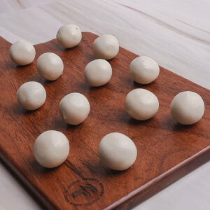 Trufas de chocolate blanco